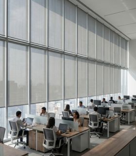 Proyecto Goodyear - Cortinas corporativas instaladas